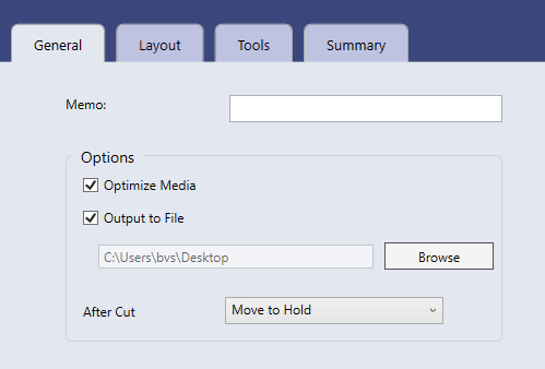 Configure CutEnvironment