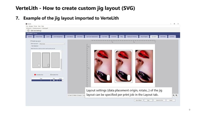 How to create custom jig layouts 9