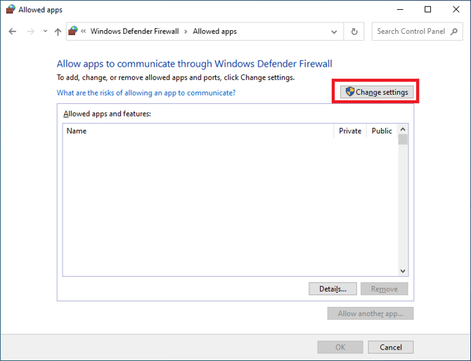 Windows Defender Firewall