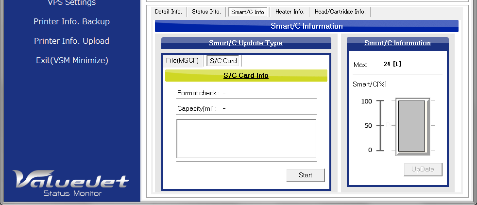 ValueJet Status Monitor